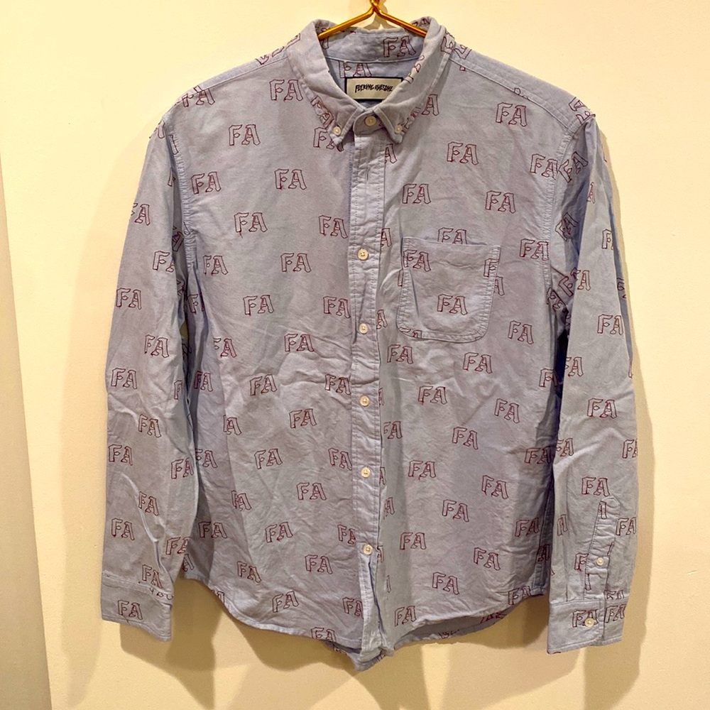 Fucking Awesome Summer ‘18 Men’s Medium Oxford Embroidered Long-sleeve shirt.
